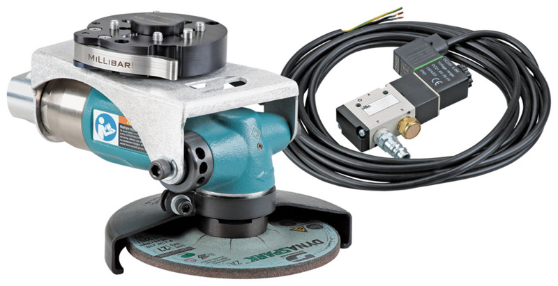 Máy mài đá lõm tâm góc vuông (dùng cho robot) bộ kit 4" (102 mm)